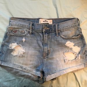 Hollister distressed denim shorts